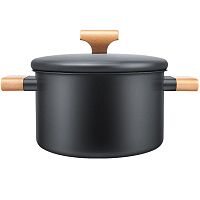 Кастрюля Qcooker Soup Pot Black (Черный) — фото